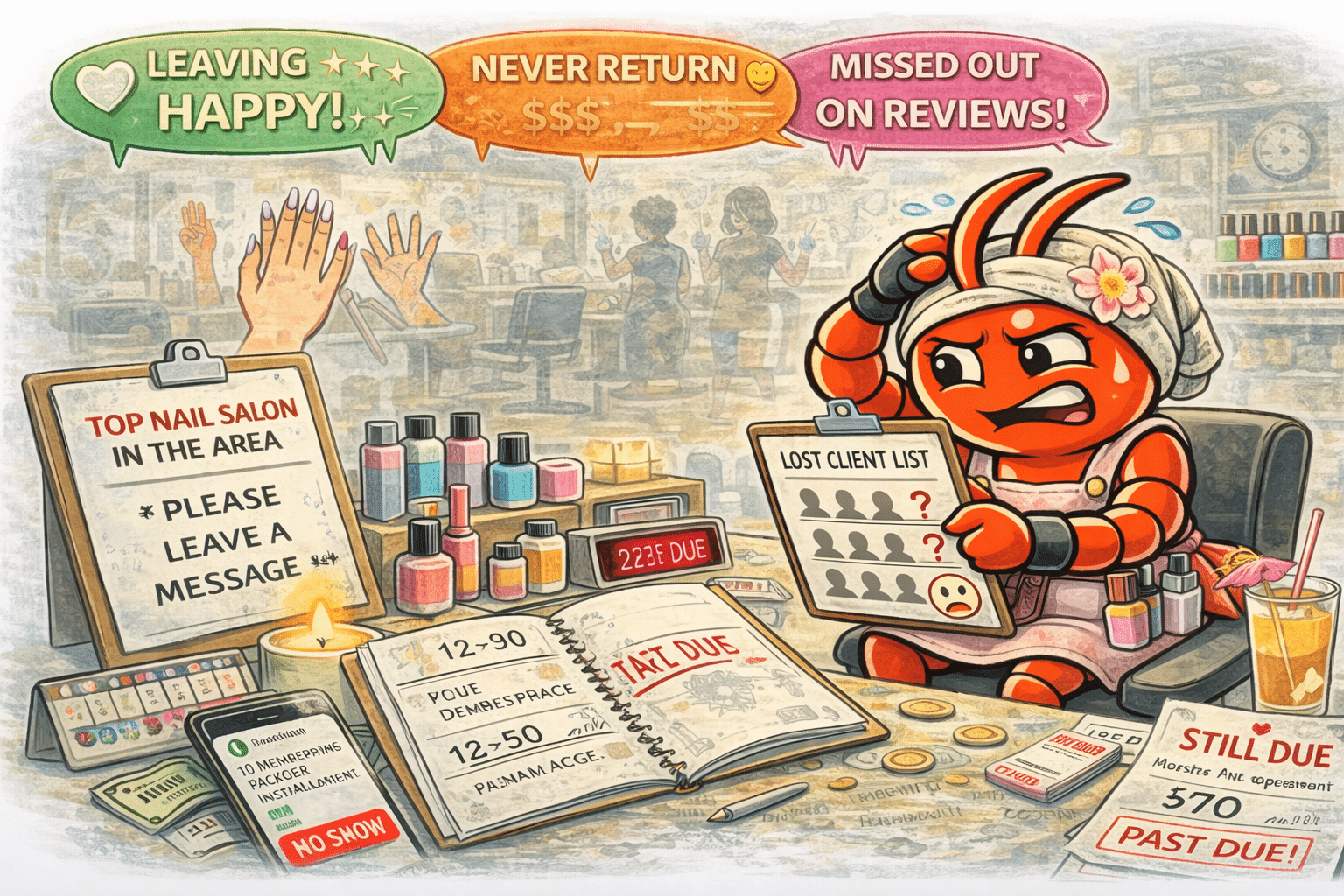 AI agents for Sydney nail salons - Clients Love Their Set But Forget to Rebook