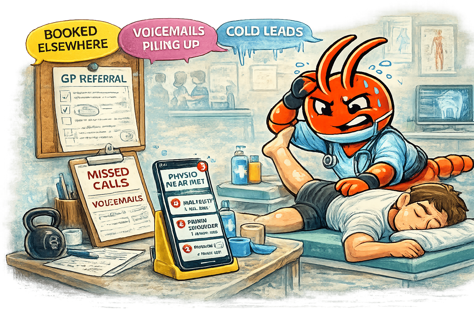 AI agents for Sydney physiotherapists - New Patient Enquiries Go Cold While You're Treating Patients