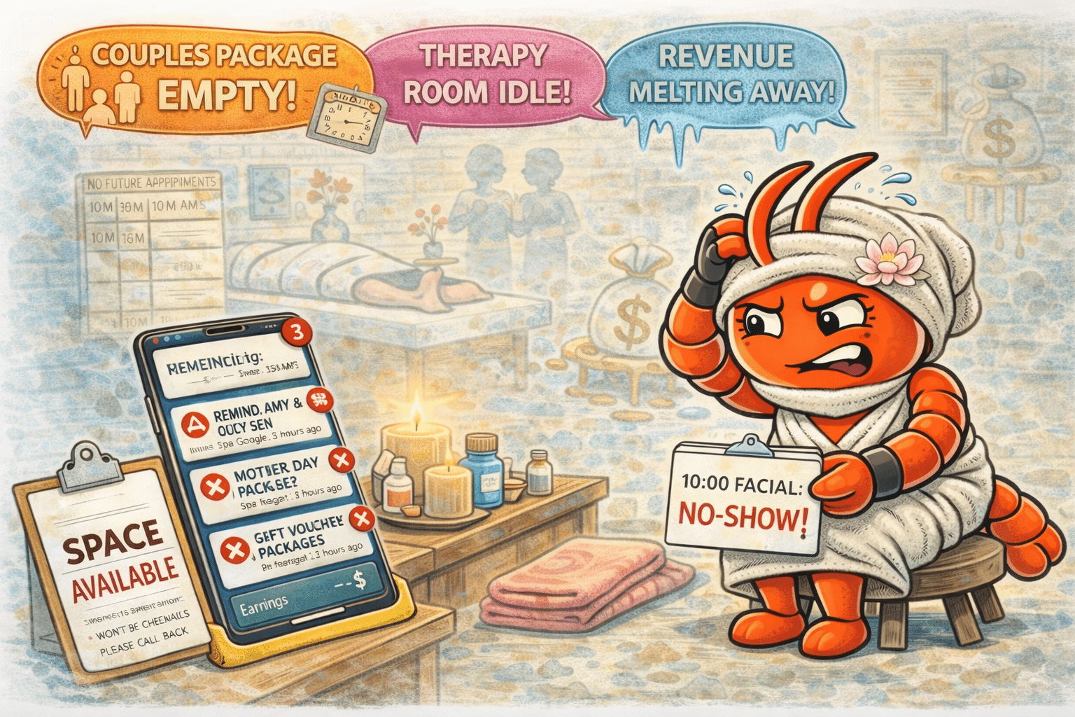 AI agents for Sydney day spas - No-Shows Cost You Therapist Time and Revenue