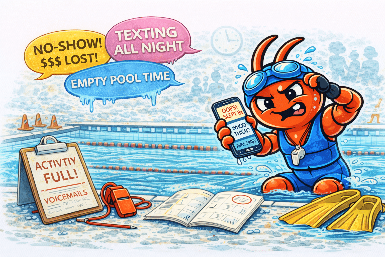AI agents for Sydney swimming schools - No-Shows Waste Pool Time and Instructor Capacity