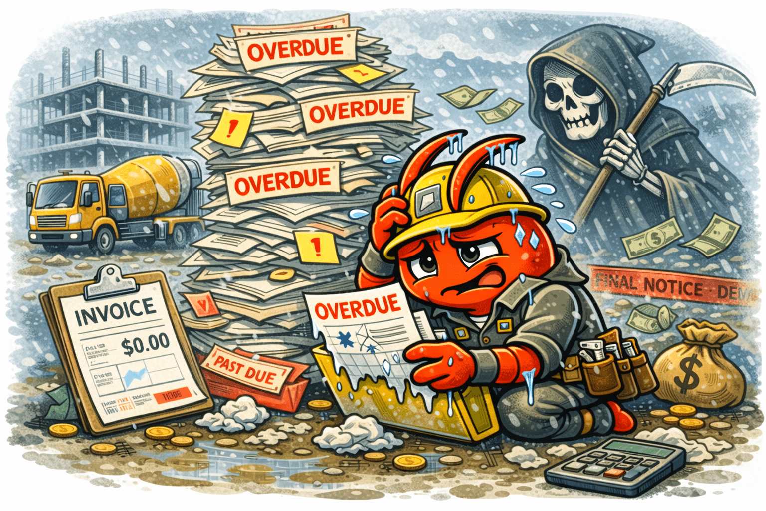 AI agents for Sydney concreters - Unpaid Invoices Pile Up